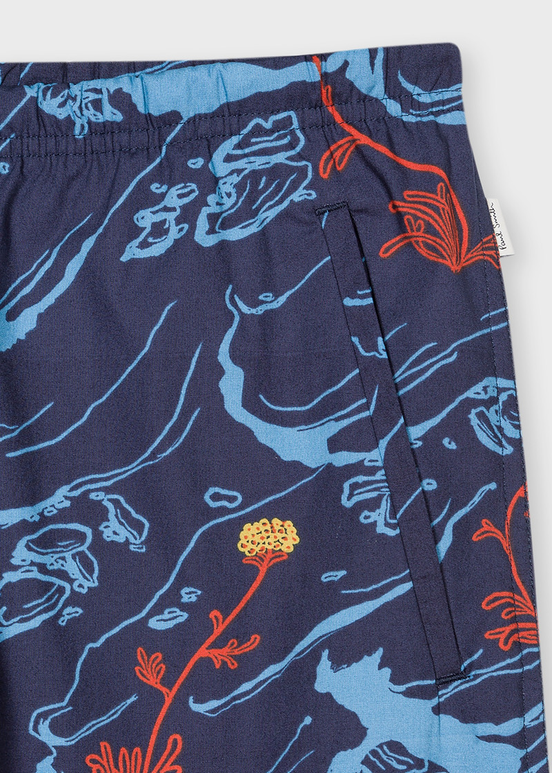 Navy 'Long Cliff' Short Pyjamas 6