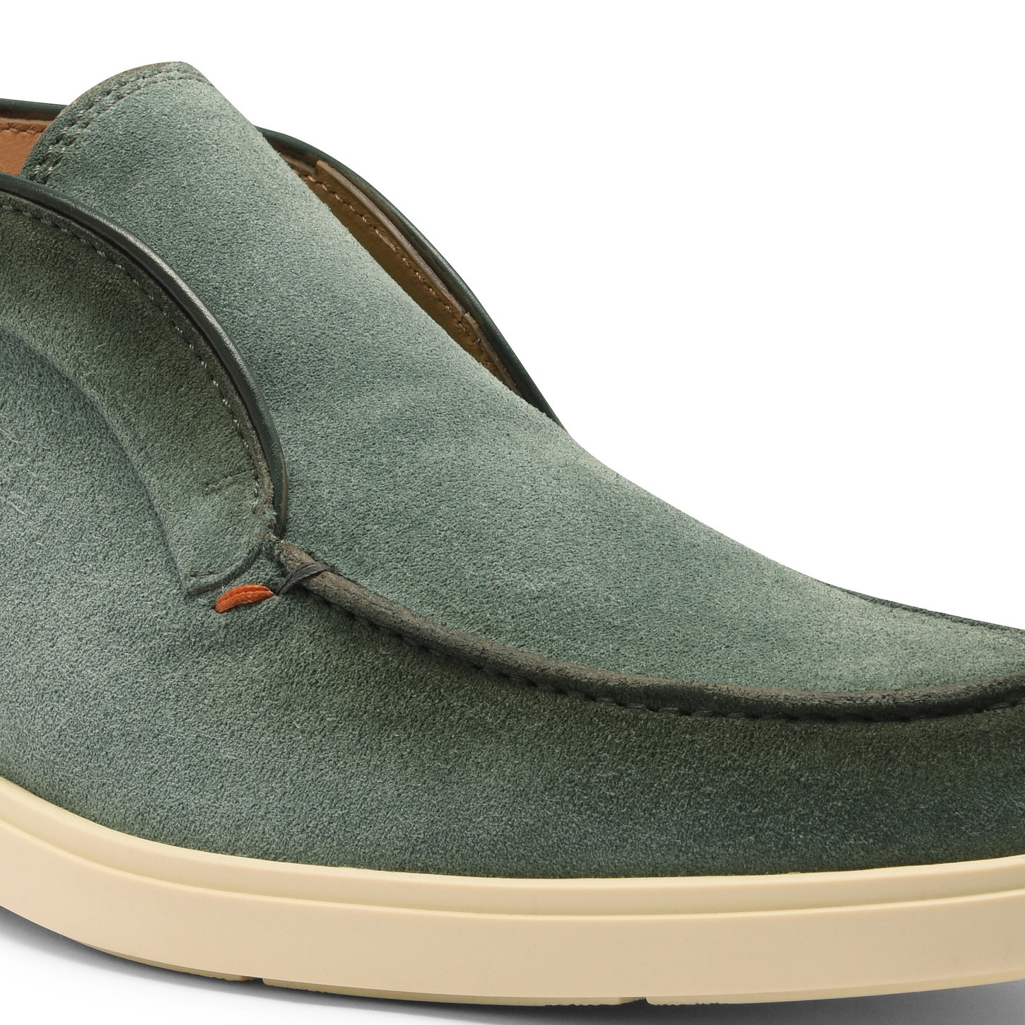 Men's petrol green suede desert boot - 5