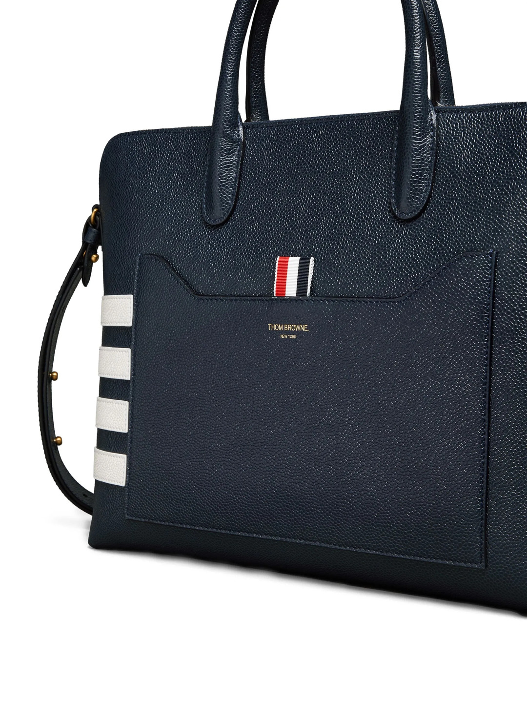 Pebble Grain 4-Bar Slim Briefcase Men - 5