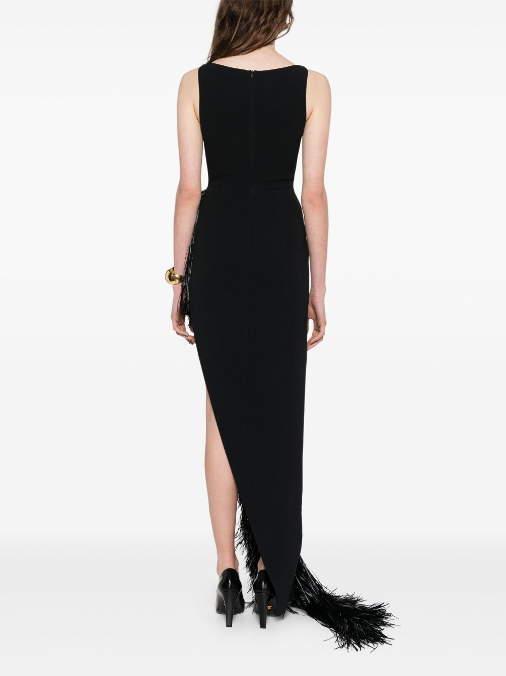 fringed cady gown - 4