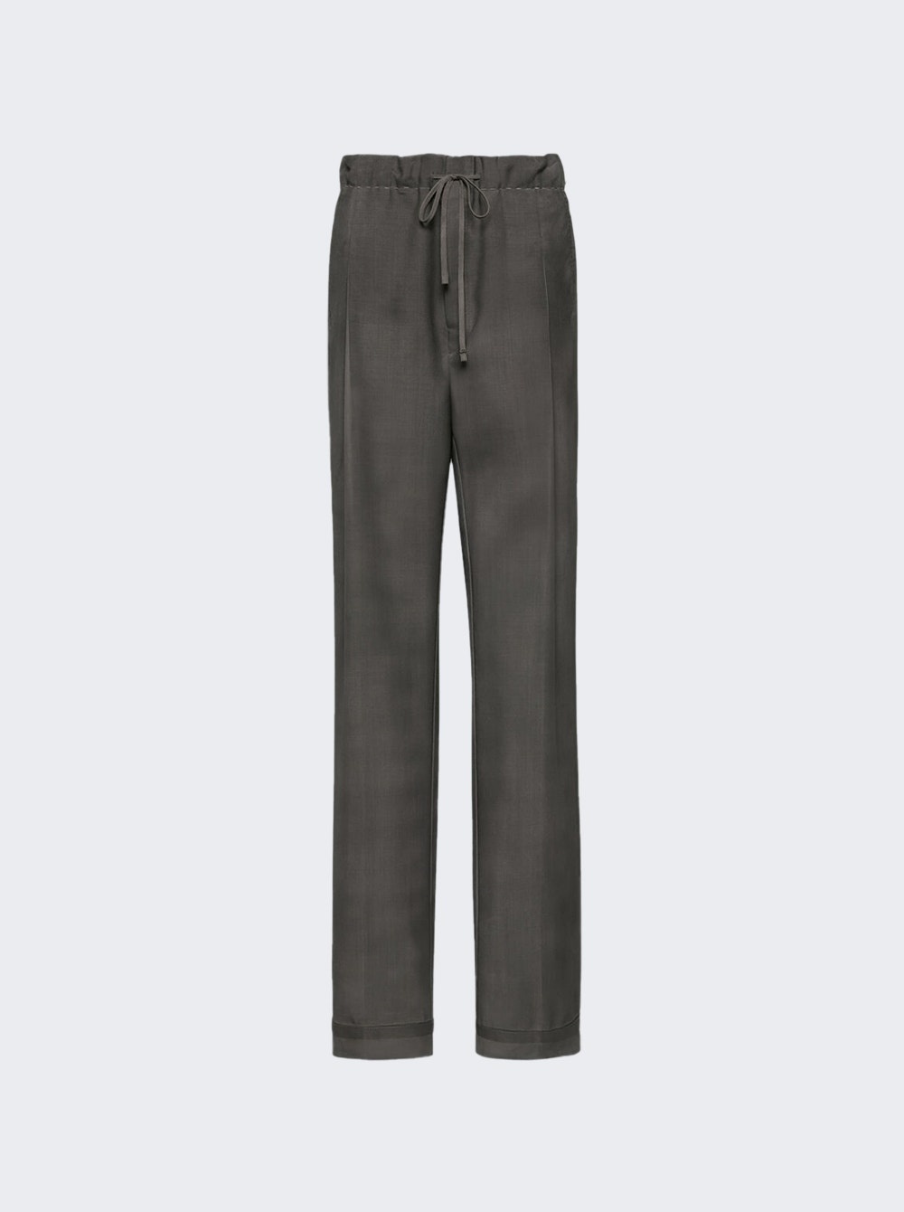 Mohair Wool Trousers Medium Grey - 2