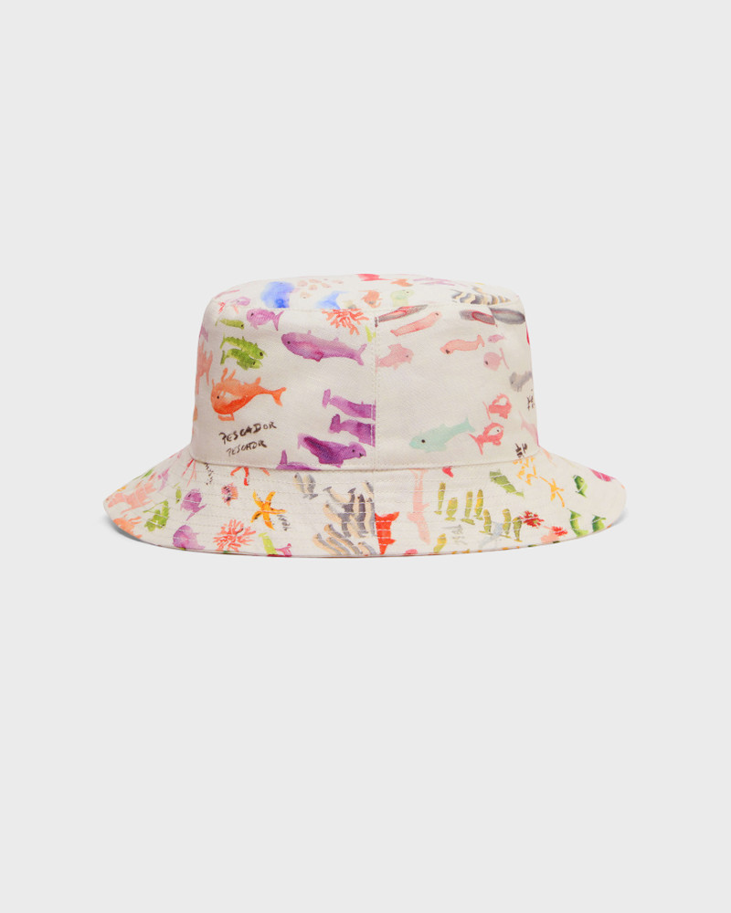 Vilebrequin LINEN BUCKET HAT PESCADOR - VBQ X FABRICE HYBER outlook