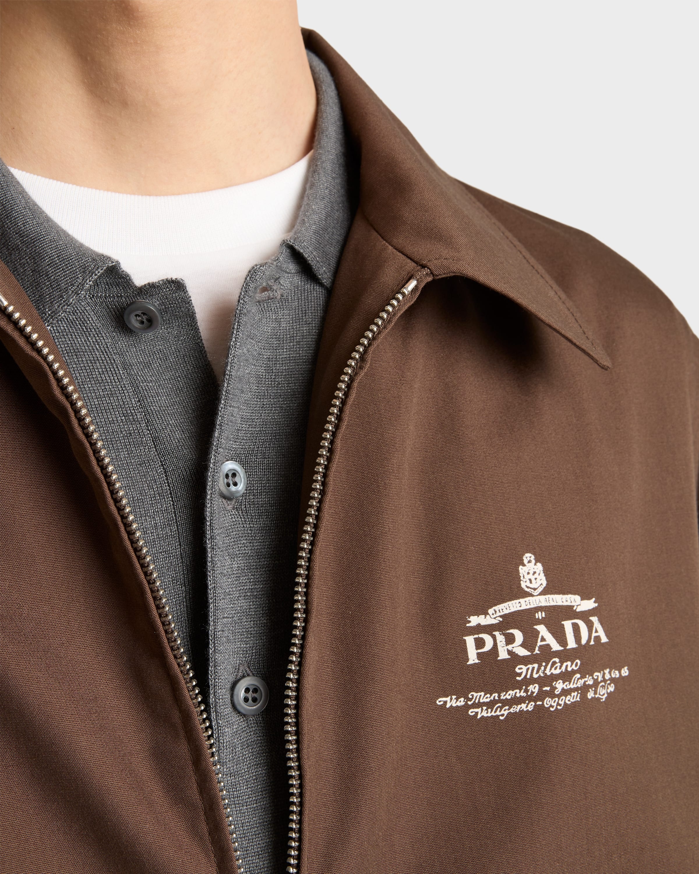 Cotton blend blouson jacket - 3