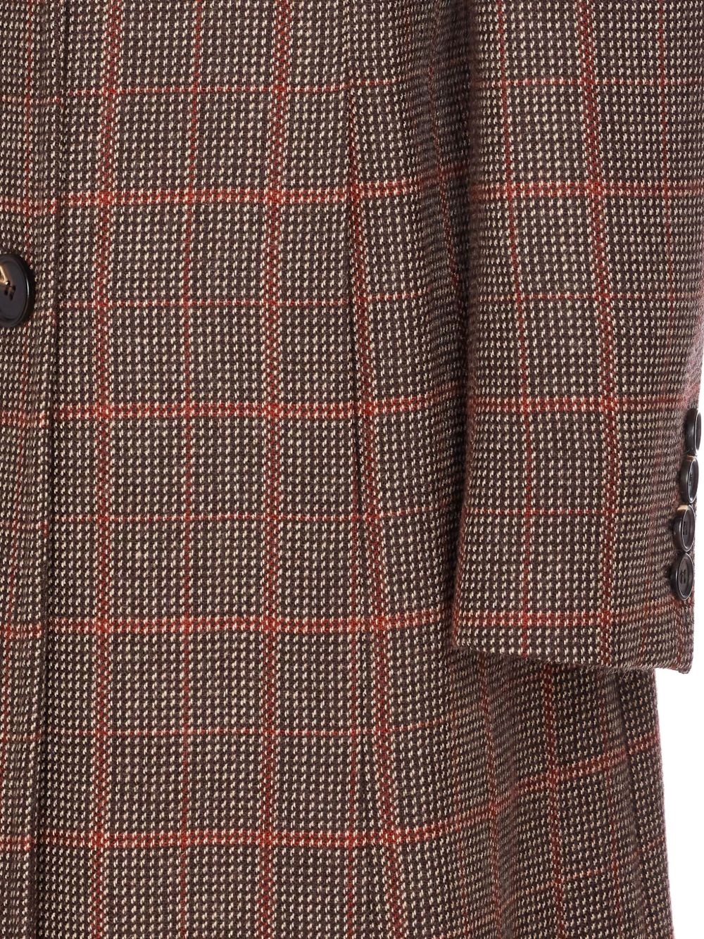 Prince of Wales-check wool coat - 3