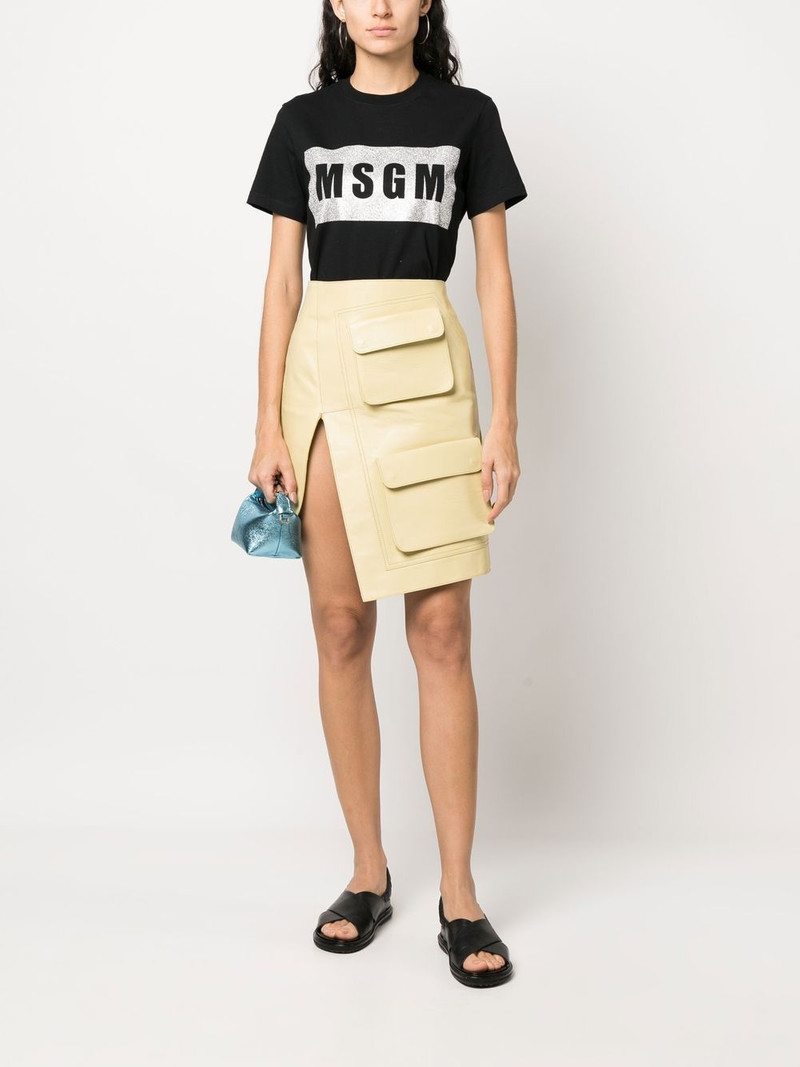 MSGM logo-print cotton T-shirt outlook
