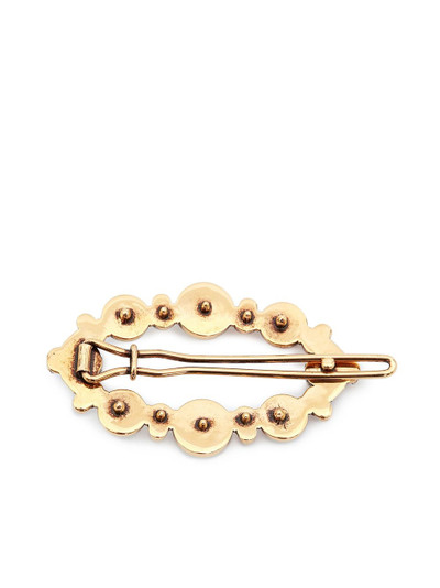 Alexander McQueen pearl skull hair clip outlook