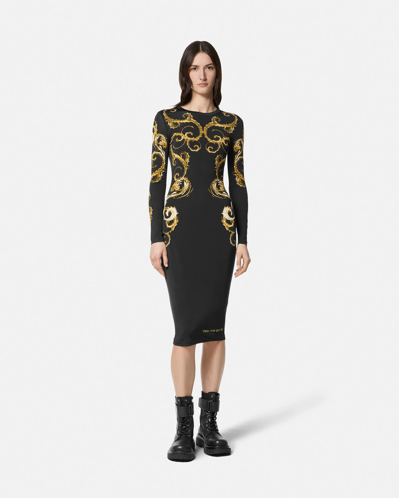 VERSACE JEANS COUTURE Chromo Couture Midi Dress outlook