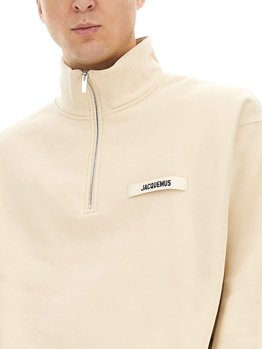 Jacquemus Men Grosgrain Logo Sweatshirt - 4