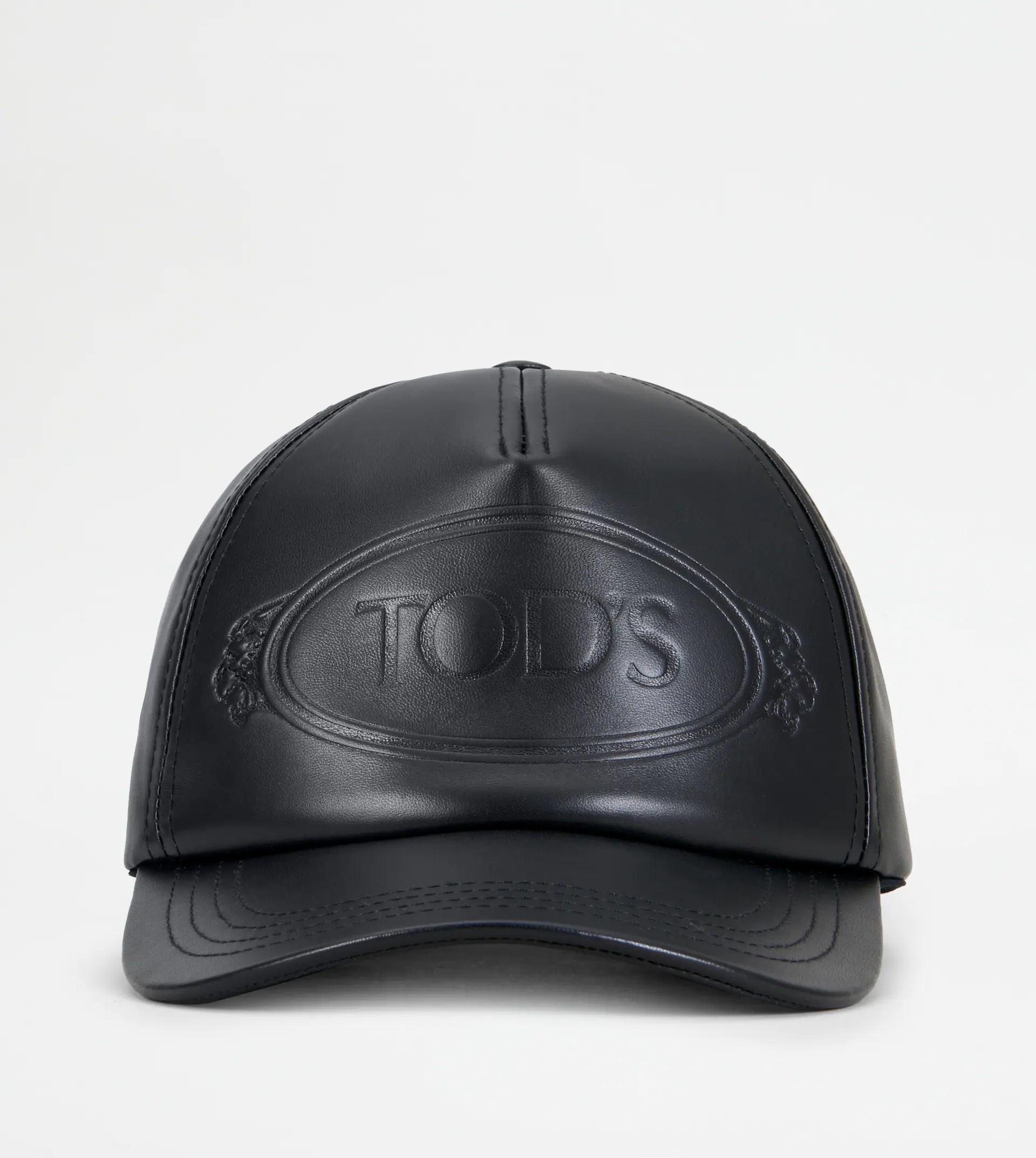 LEATHER CAP - BLACK - 1