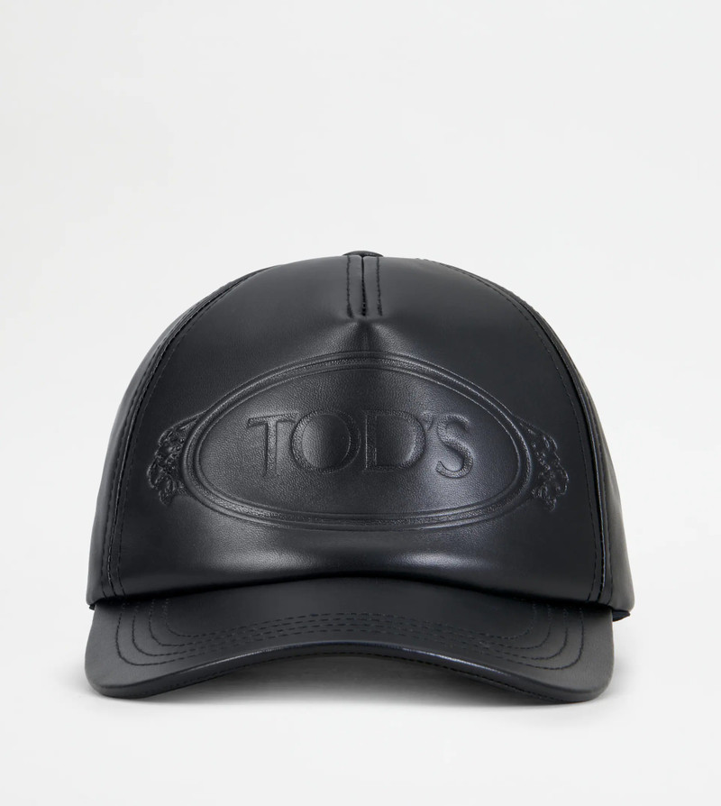 LEATHER CAP - BLACK 1