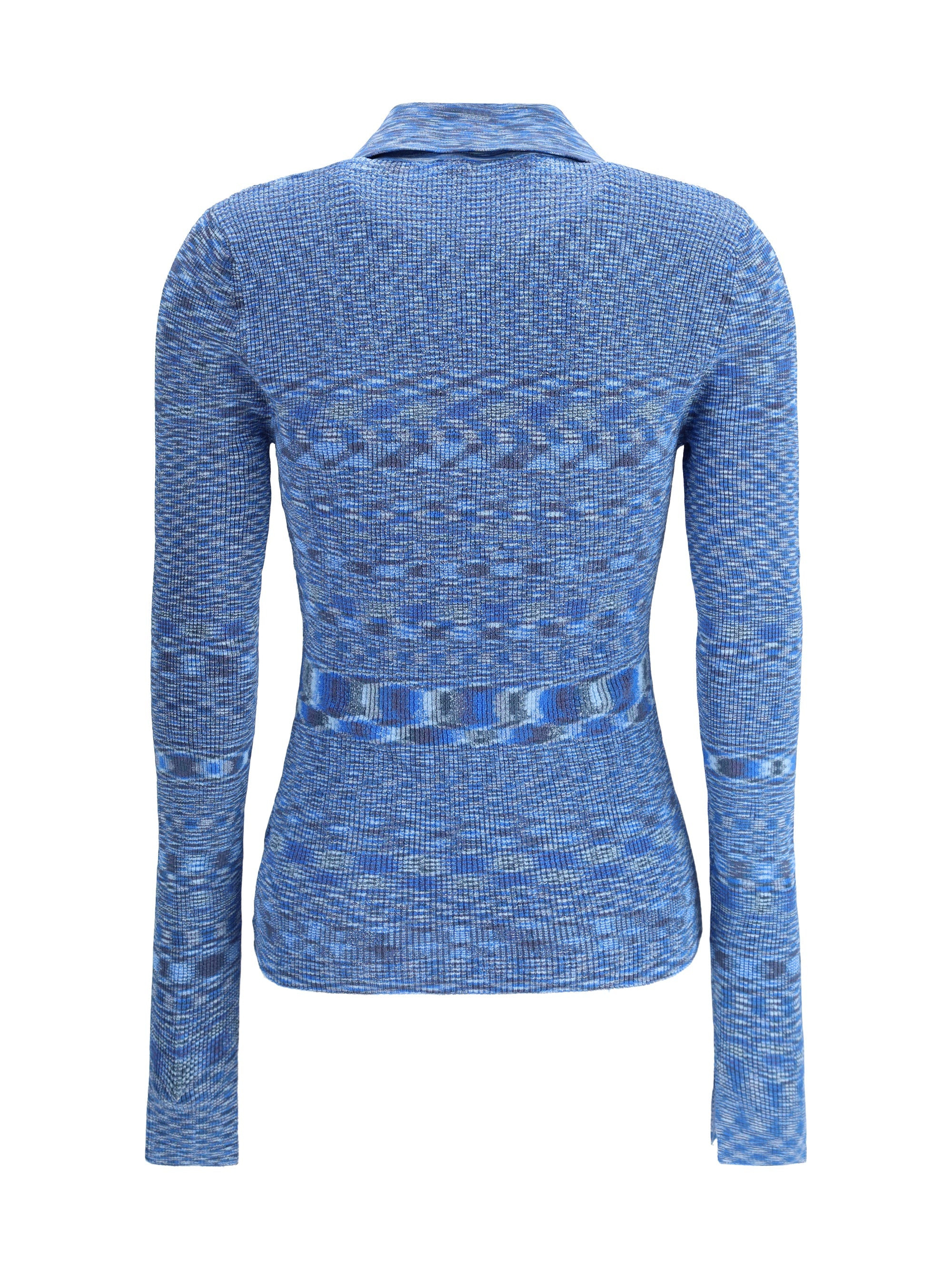 Ganni Women Striped Polo Sweater - 2
