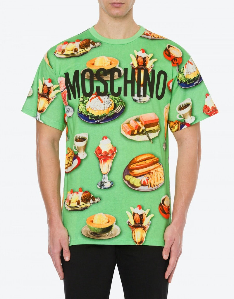 Moschino FOOD PRINT JERSEY T-SHIRT outlook