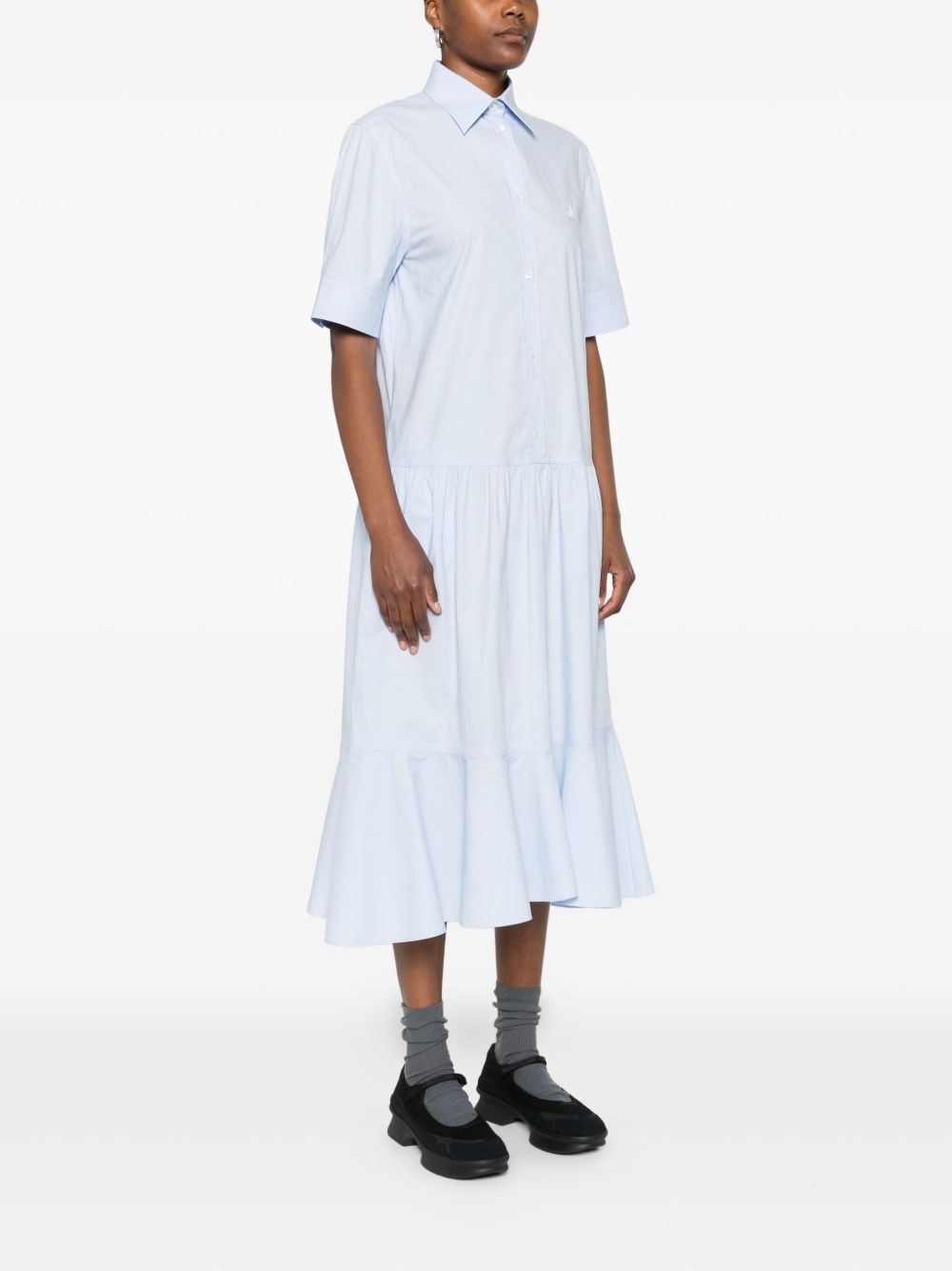 short-sleeves midi dress - 3