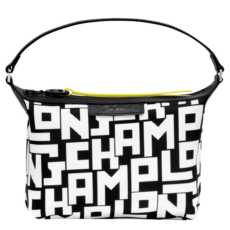 Le Pliage LGP Clutch Black/White - Canvas 1