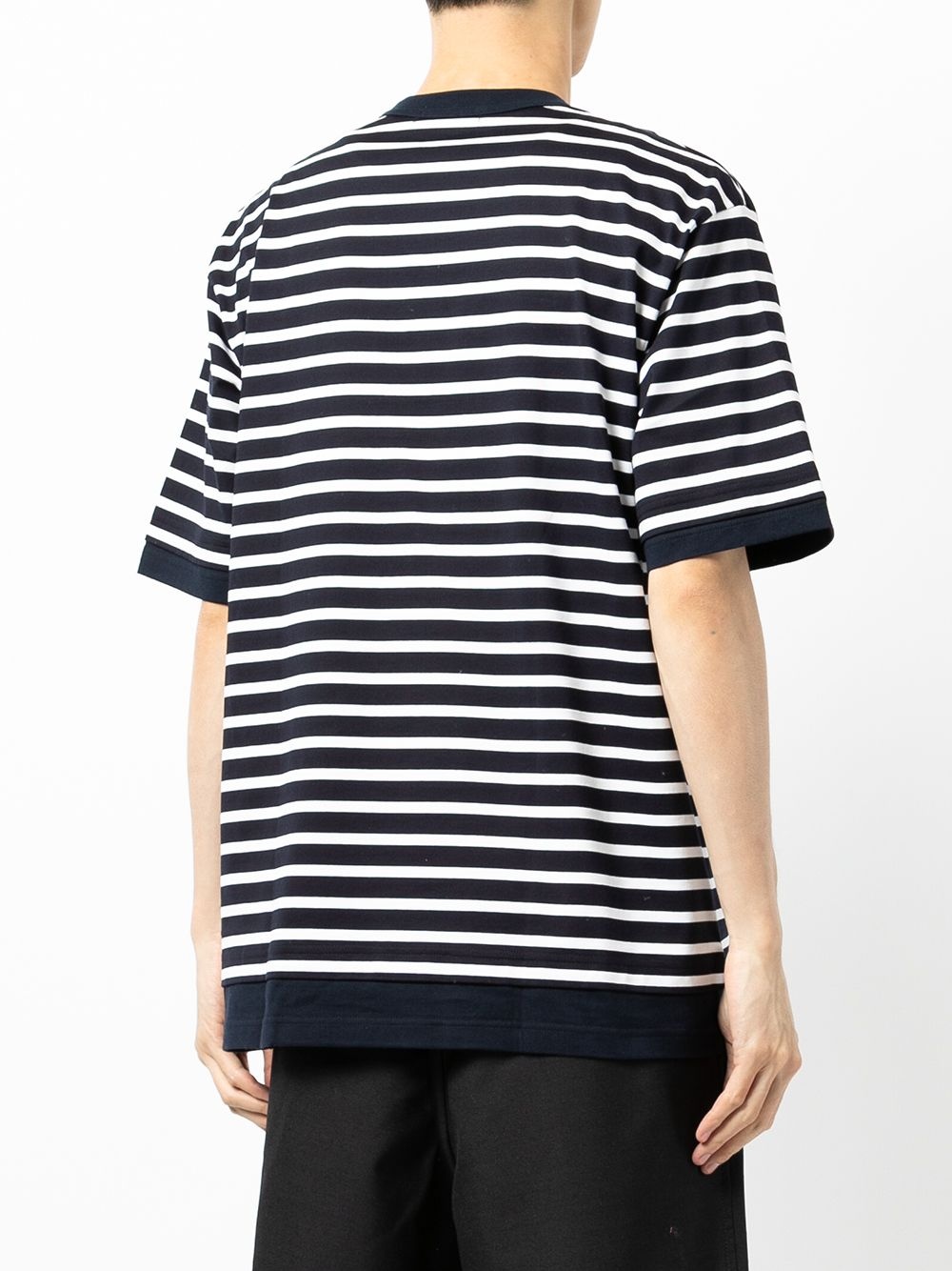 stripe-print T-shirt - 4