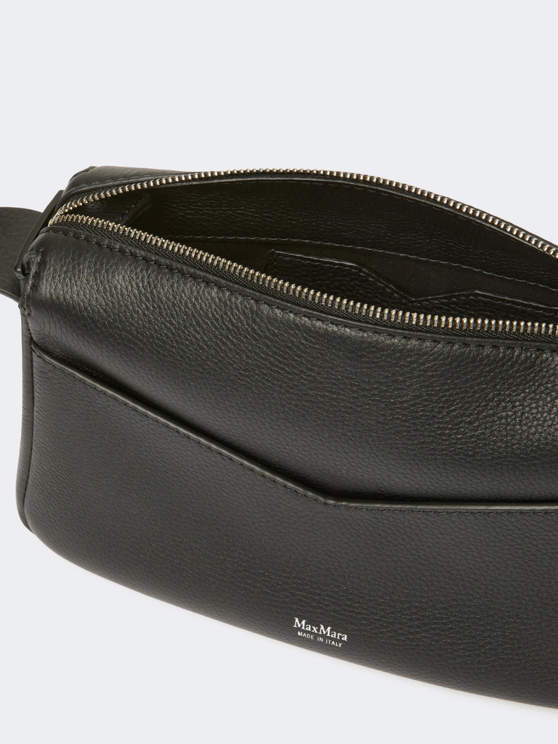 SKIPPERXS Low-sheen leather micro handbag - BLACK 5