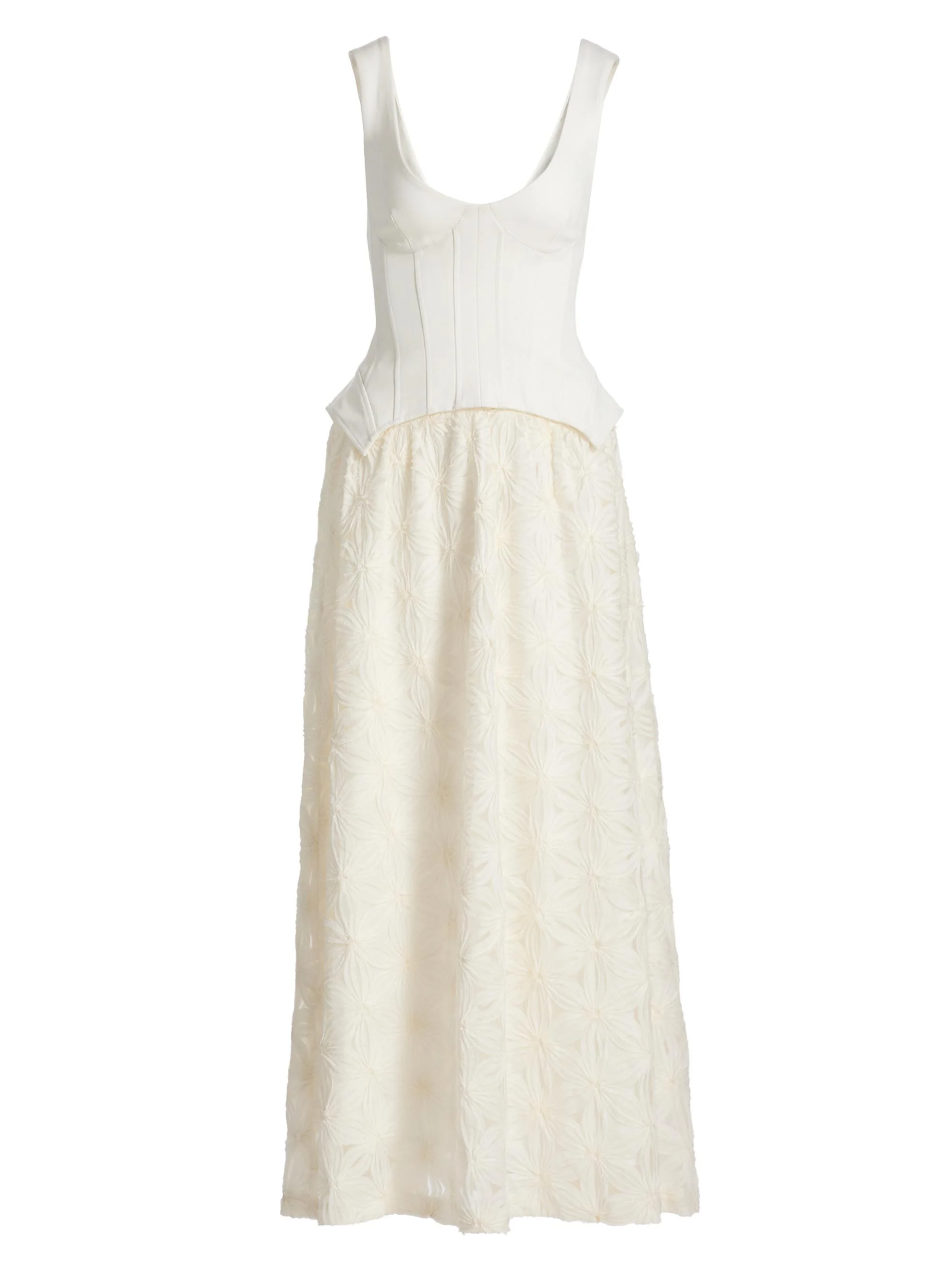 Women's Bryony Corseted Maxi Dress - Ivory - 1