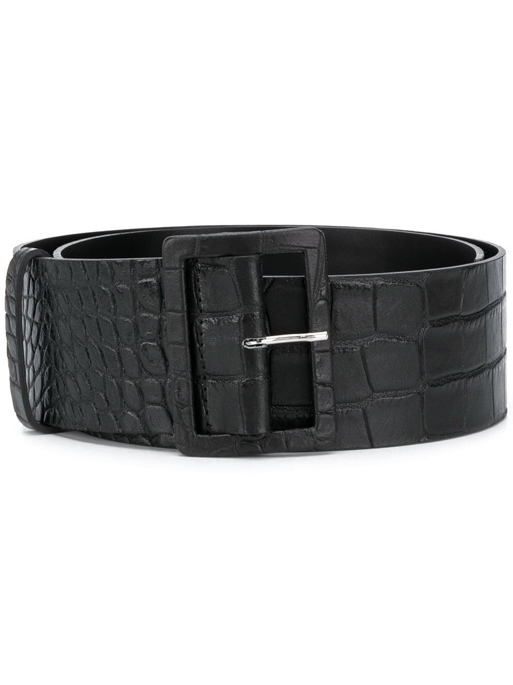 croc effect chunky belt - 1