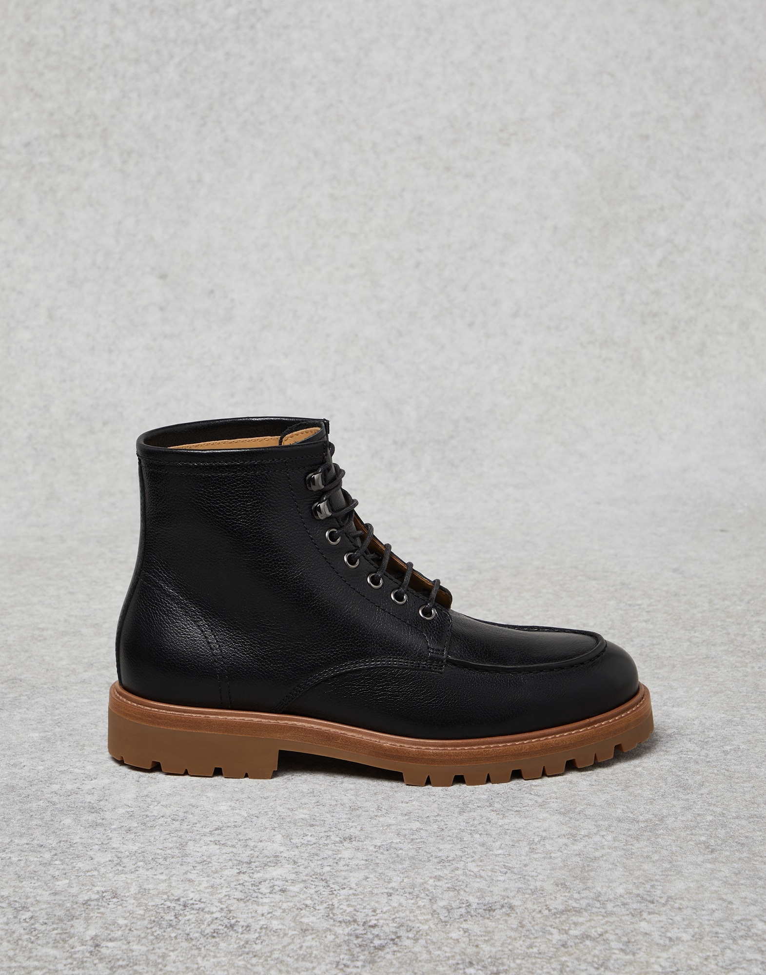 Texture calfskin boots - 1