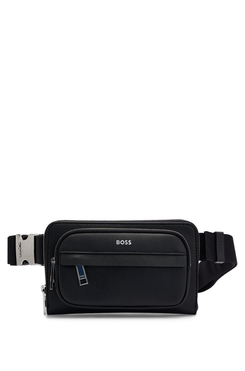 STRUCTURED CROSSBODY BAG WITH BRANDED TRIMS 1