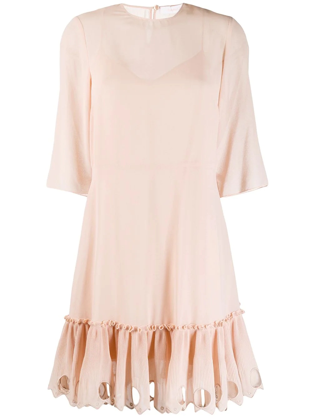 ruffled hem dress - 1