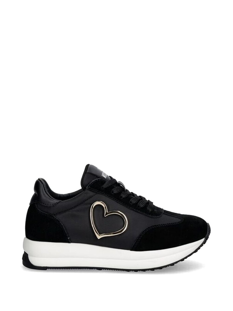 heart appliqué sneakers 1