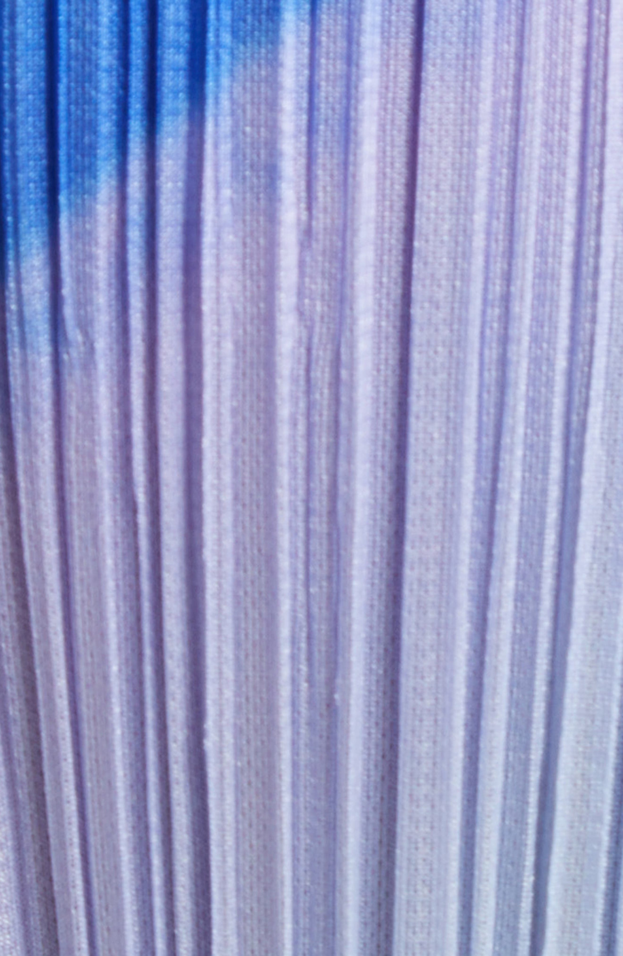 Pleats Please Issey Miyake Groove Pleated Ankle Pants in Blue at Nordstrom - 7