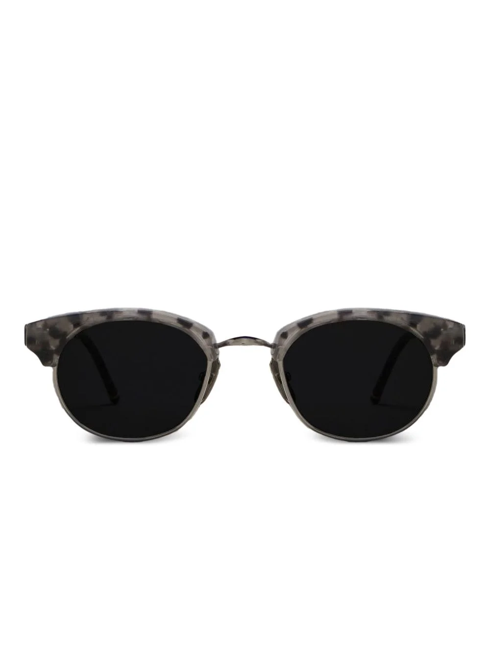 oval-frame sunglasses - 1