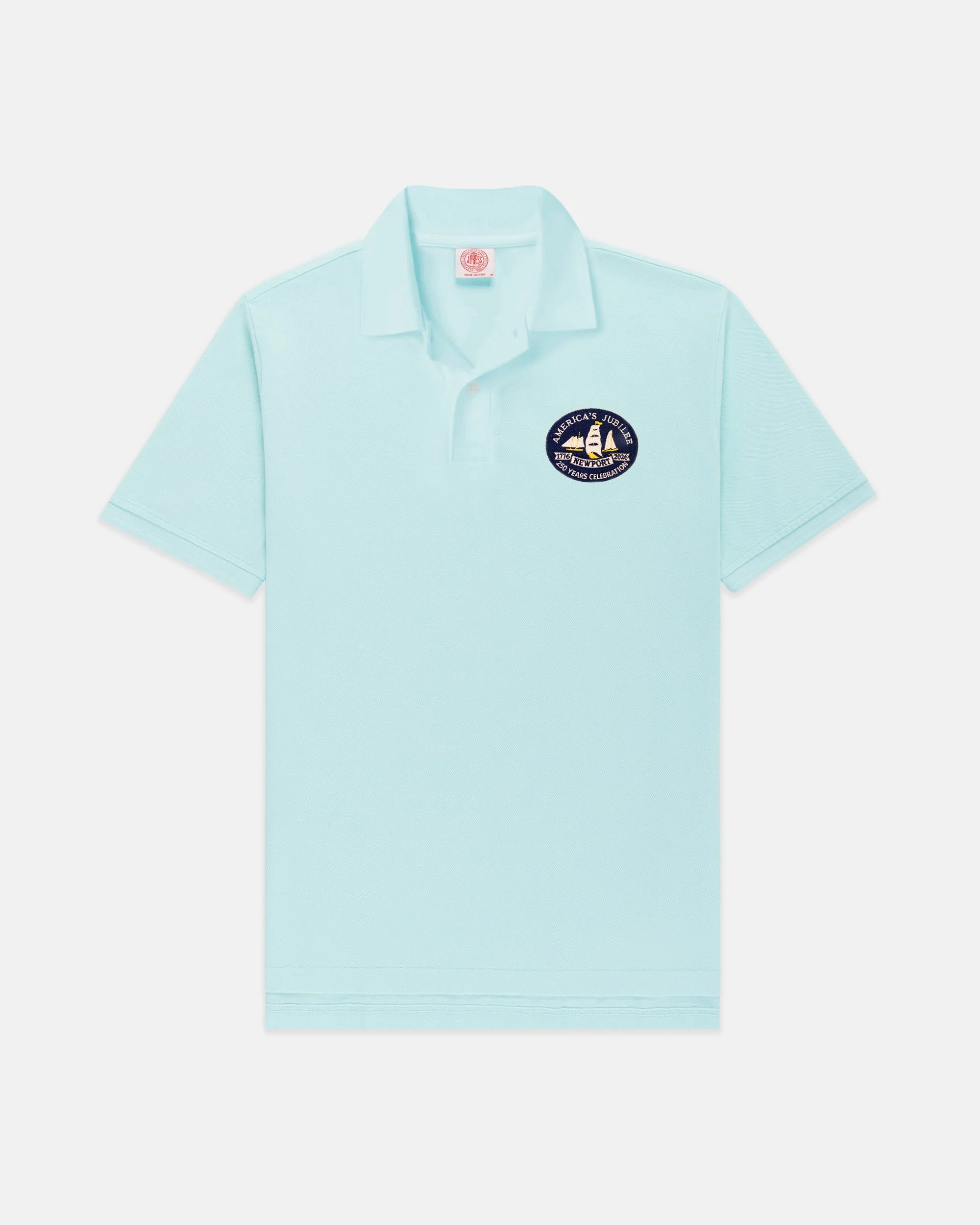 AMERICA'S JUBILEE PIQUE POLO - LIGHT BLUE - 1