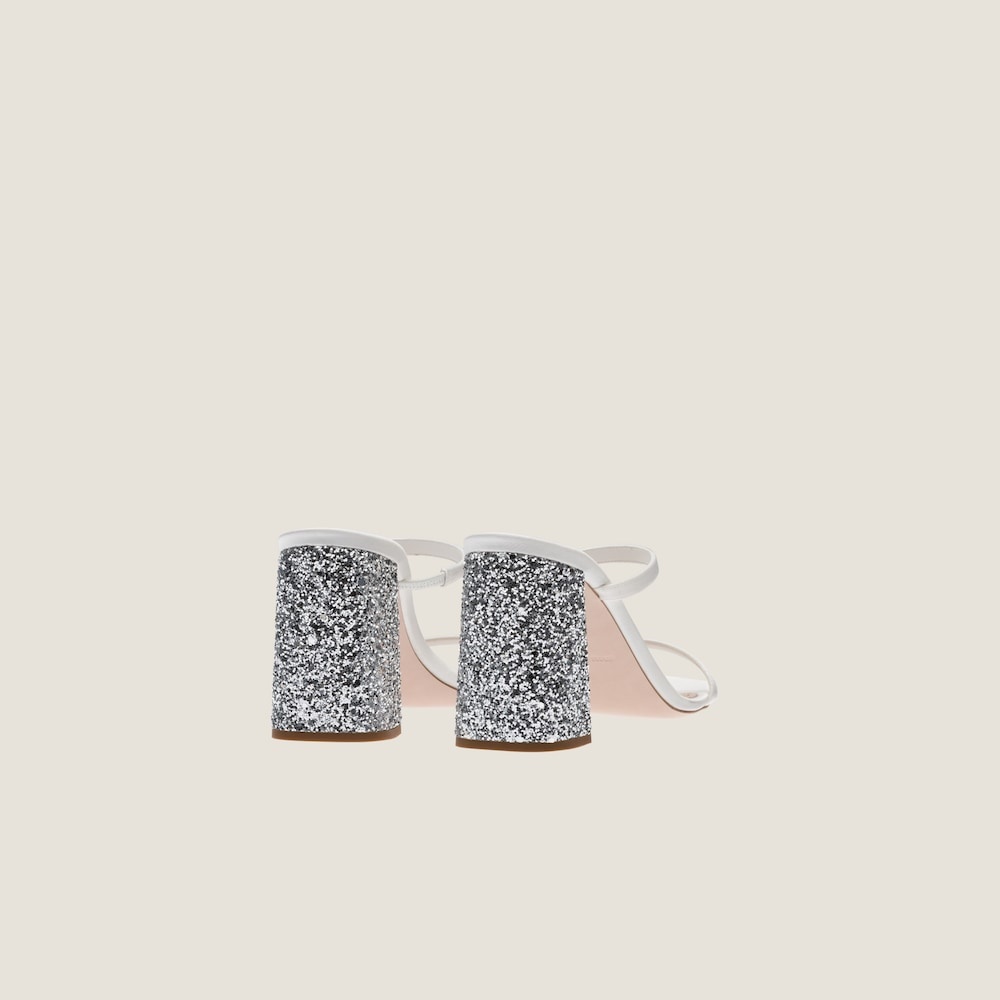 Satin and glitter slides - 3
