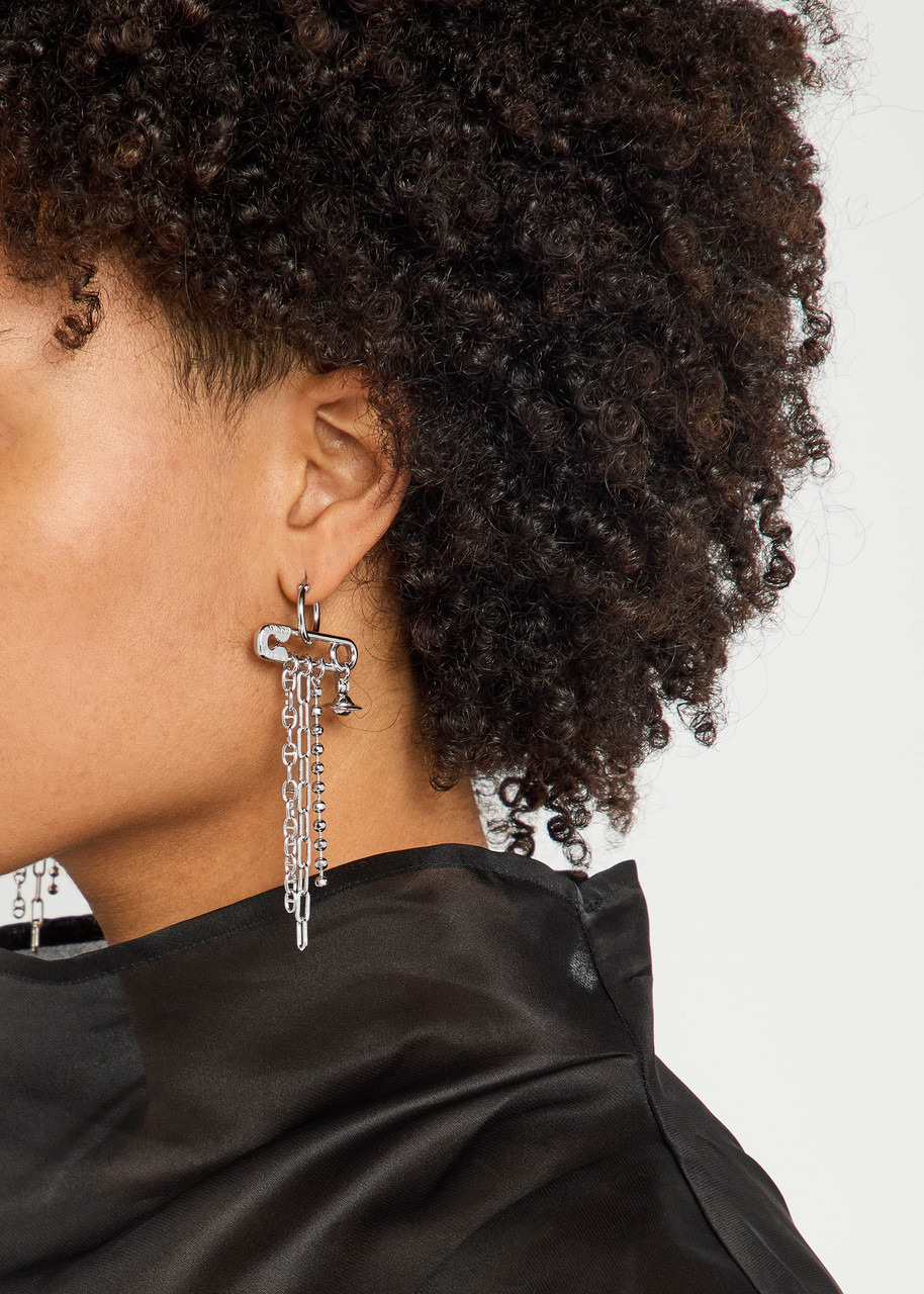 Vivienne Westwood Ginetta Safety-pin Drop Earrings - 2