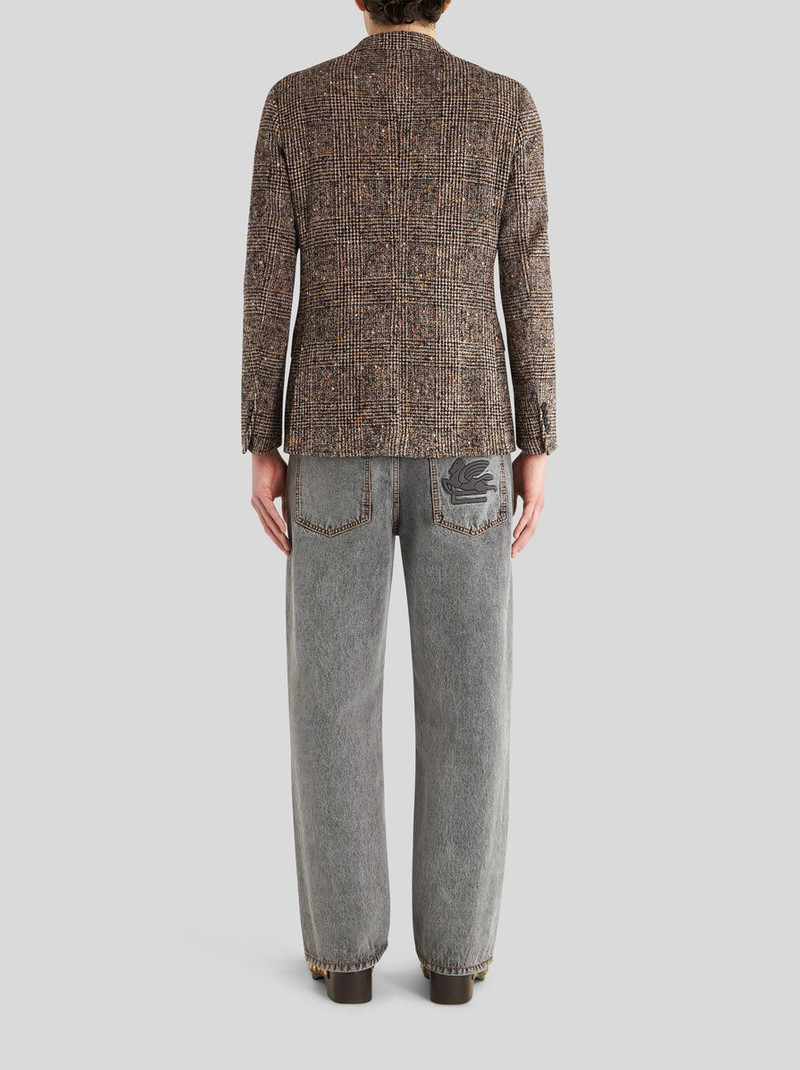 WOOL JACKET WITH CHECK WORKING 4