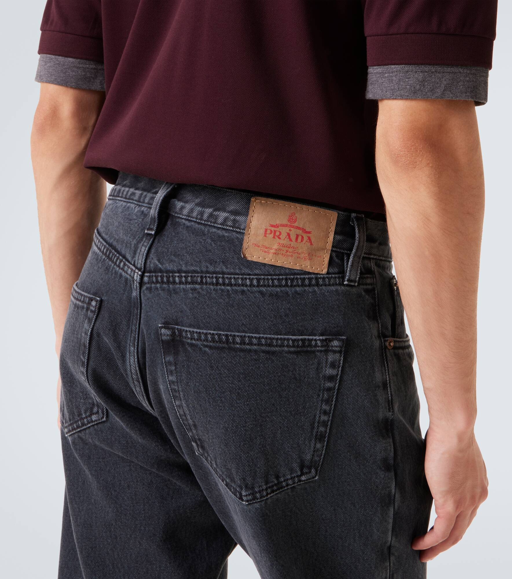Mid-rise straight jeans - 5