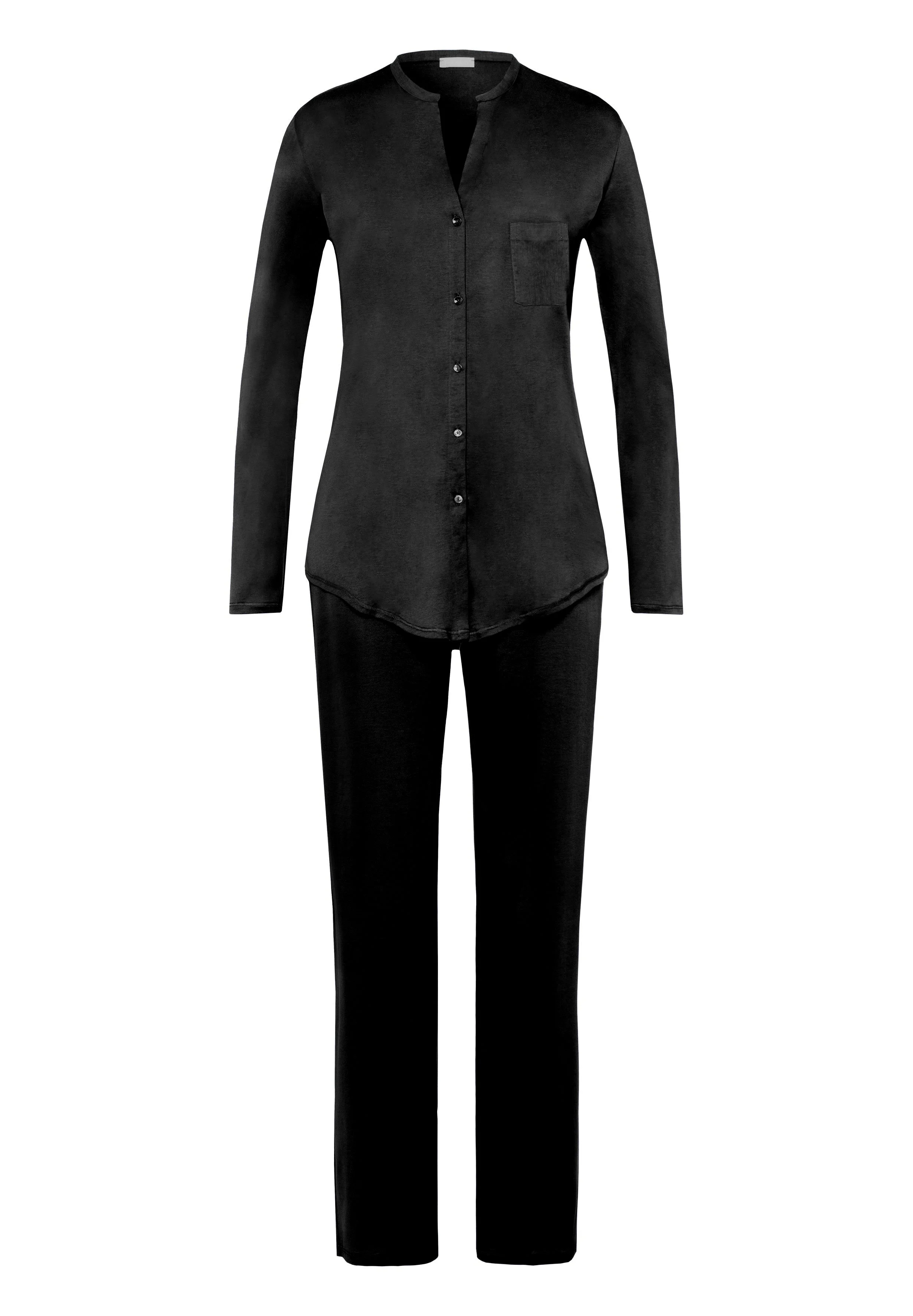Cotton Deluxe Button Front Cotton Pajama Set - 1