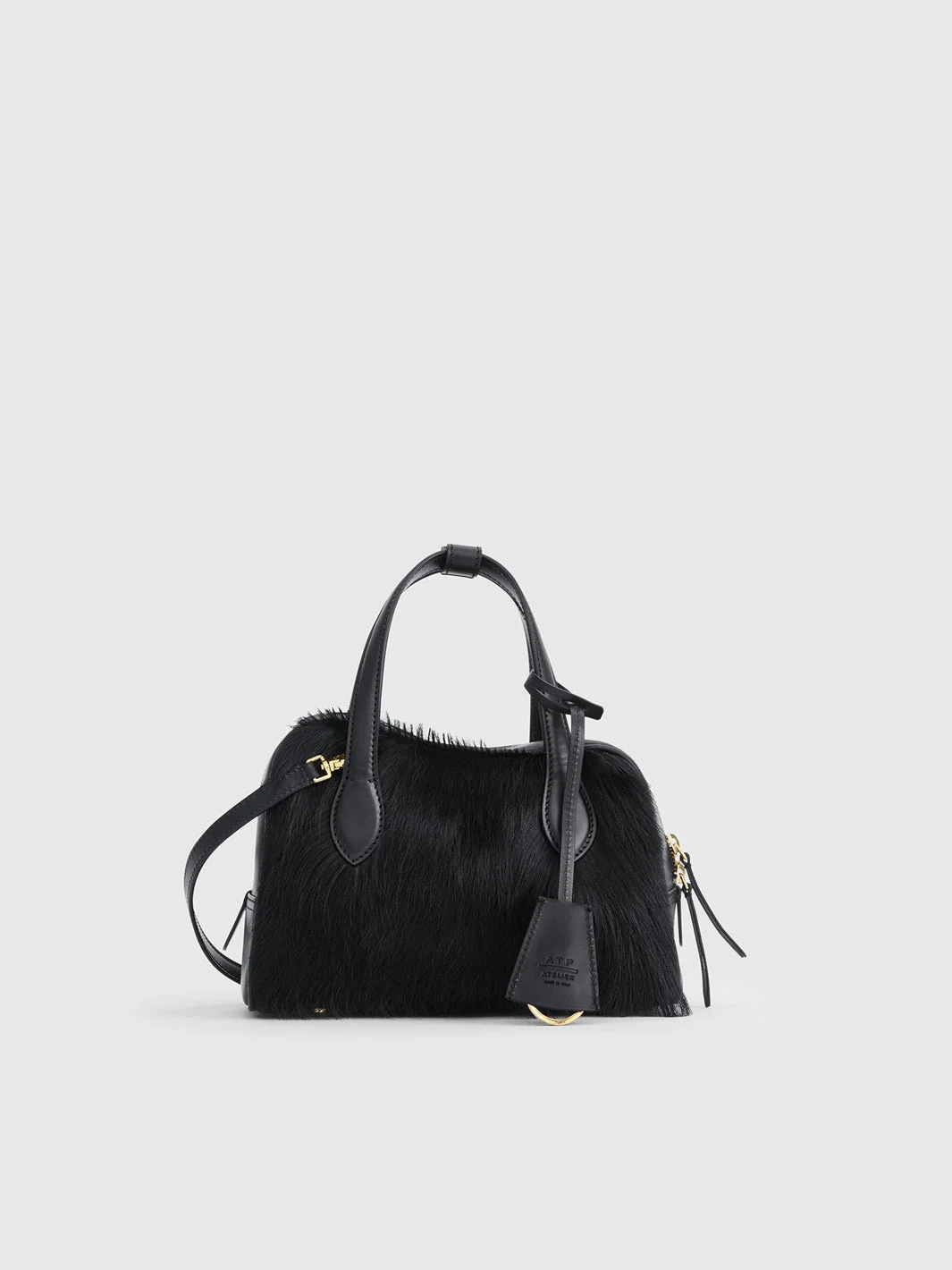 Ormelle Black Pony/Leather Top handle bag - 1