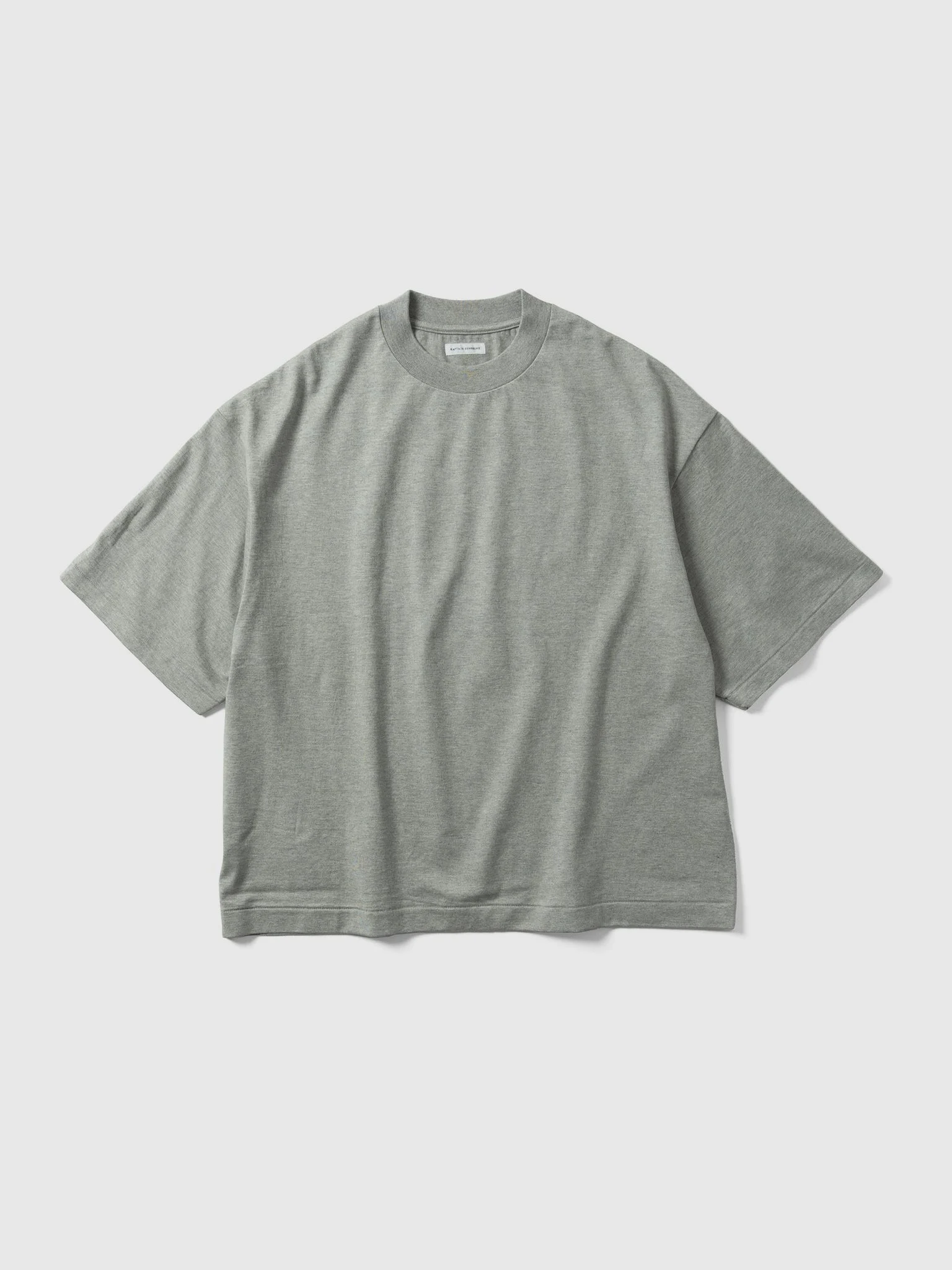 Suvin Supima Tube Half Sleeve Tee Heavy Feather Grey - 1