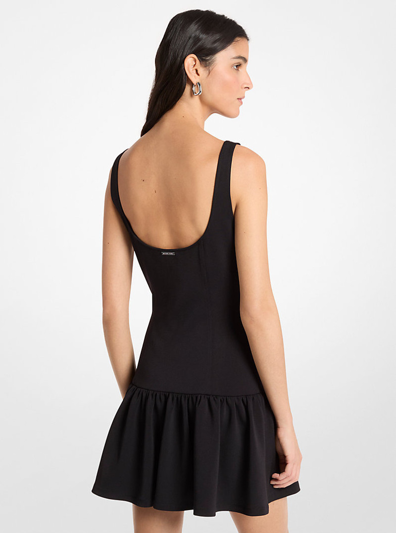 MICHAEL KORS Double-Knit Crepe Drop-Waist Dress outlook