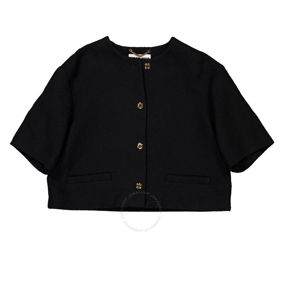 Moschino Short-Sleeve Cropped Jacket - 5