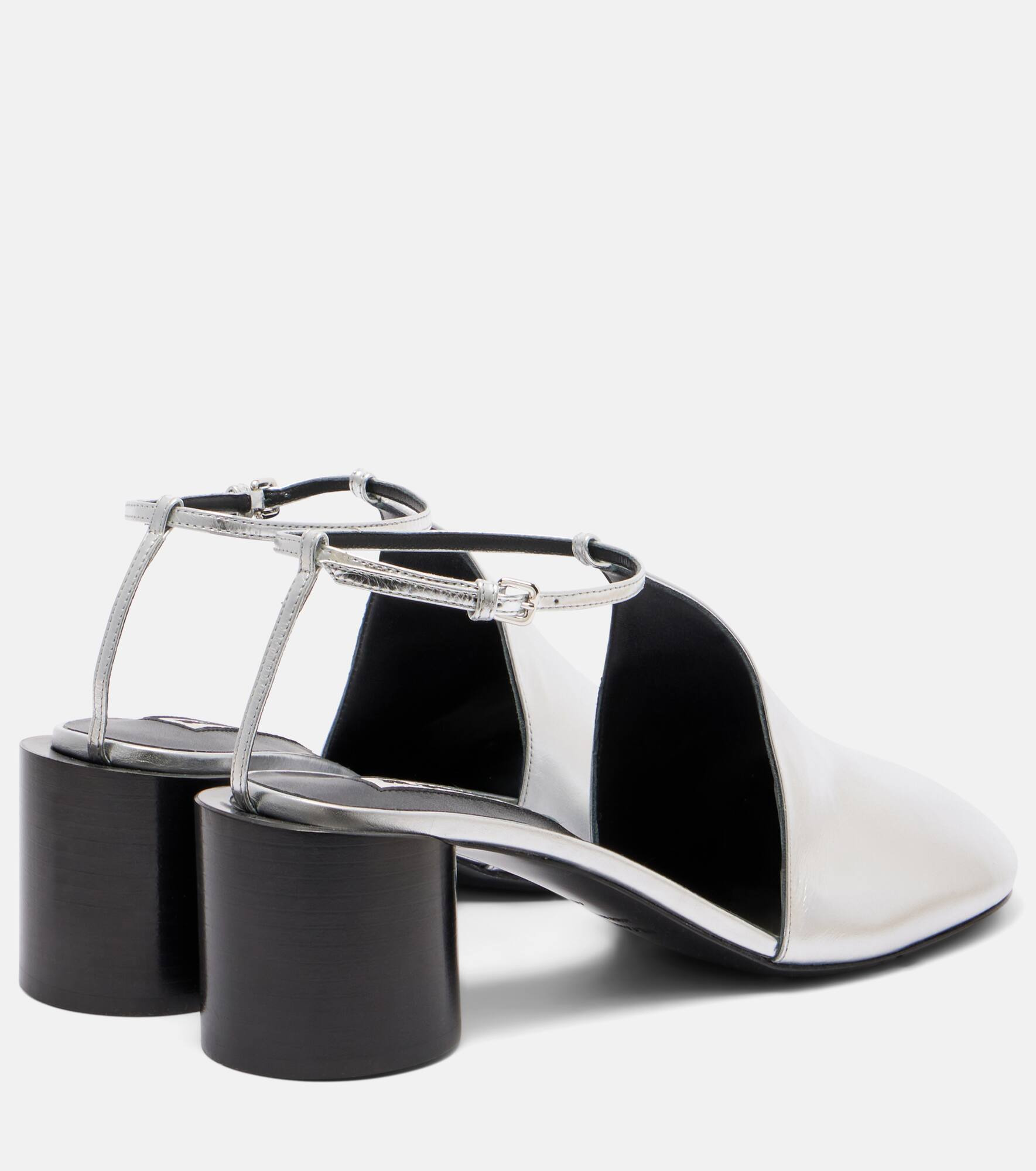 Metallic leather pumps - 2