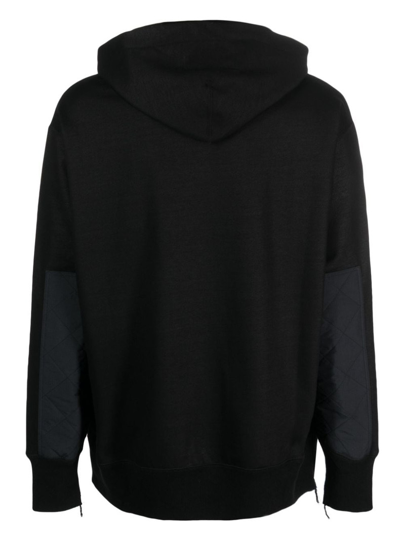 Junya Watanabe MAN panelled cotton hoodie outlook