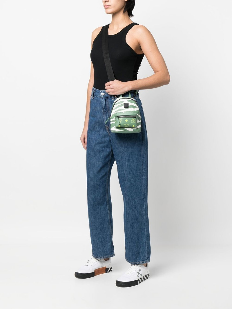 MCM animal-print leather backpack outlook
