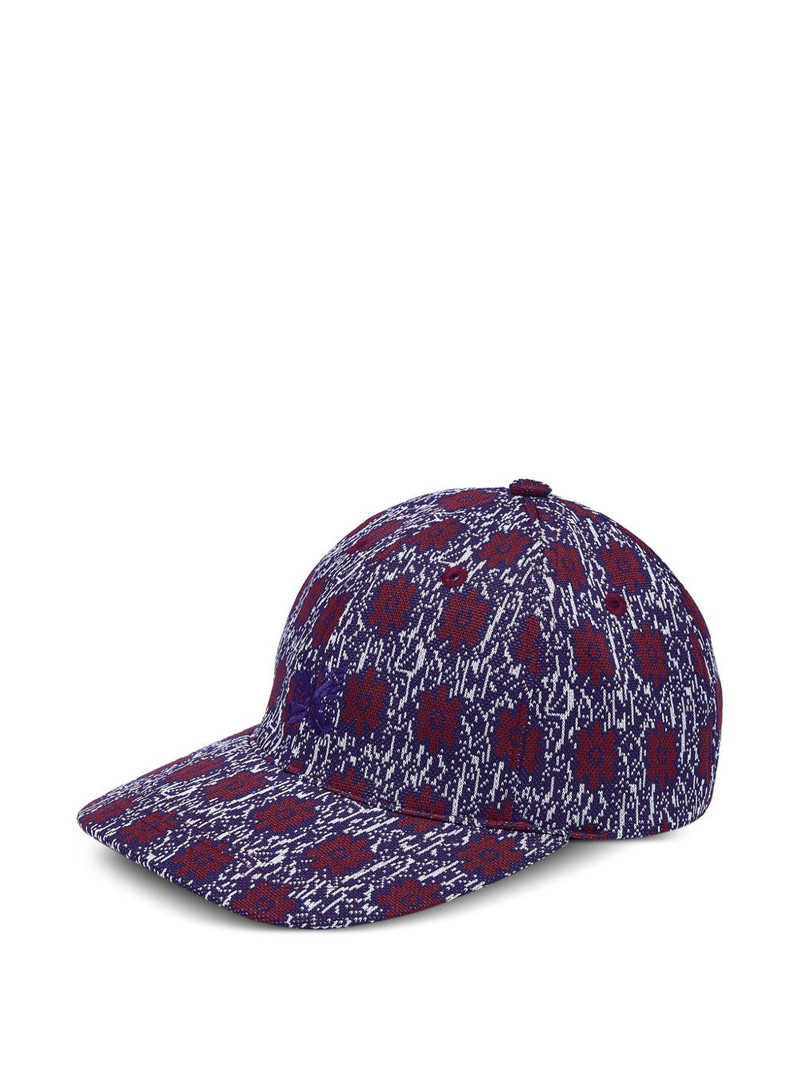 NEEDLES flower-pattern baseball cap outlook