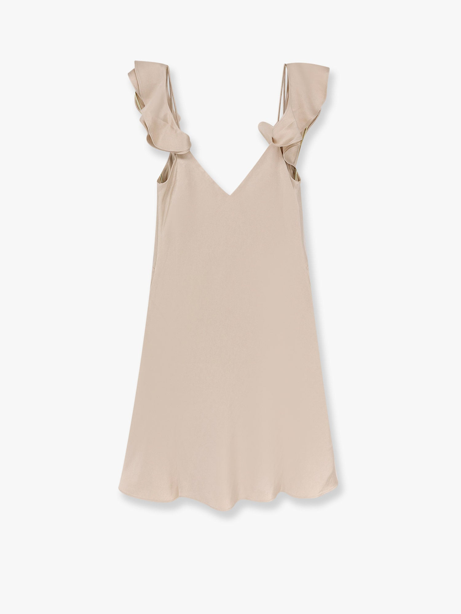 Self Portrait Satin Mini Dress With Floral Etails - 5