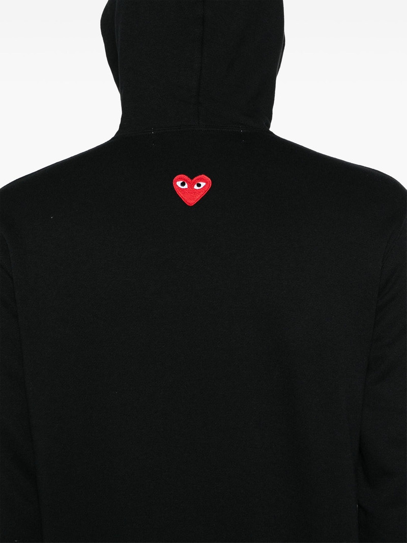 Comme des Garçons PLAY Back Red Emblem Hoodie Unisex outlook