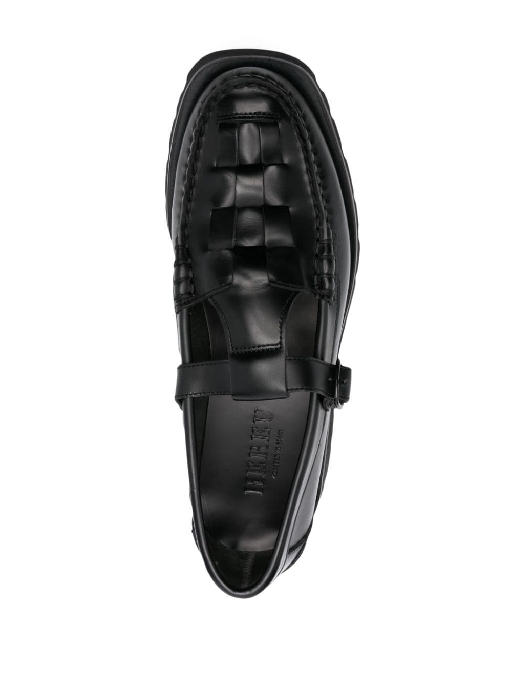 Soller interwoven-design leather loafers - 7