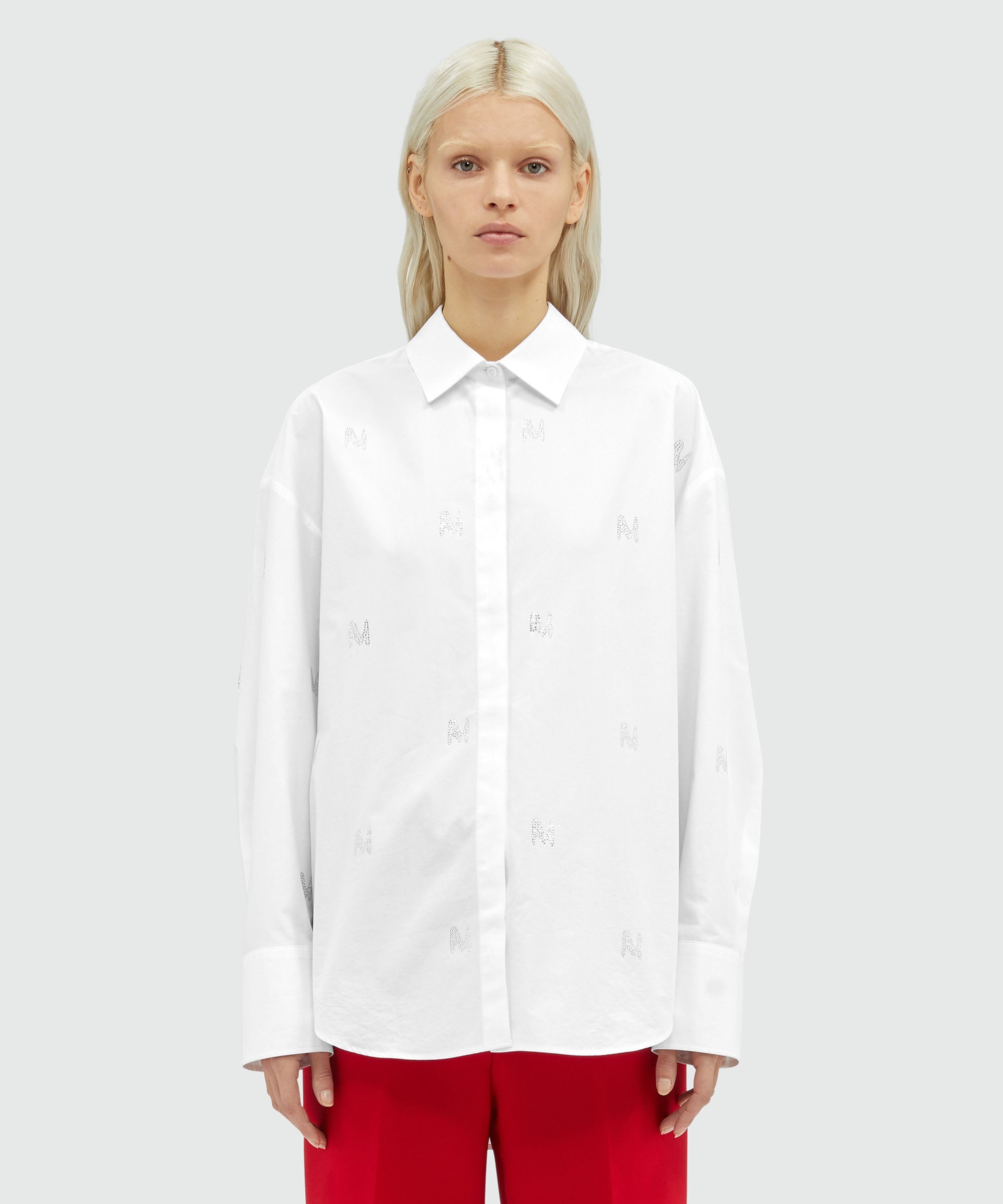 Poplin shirt with "TheMwave" pattern - 2