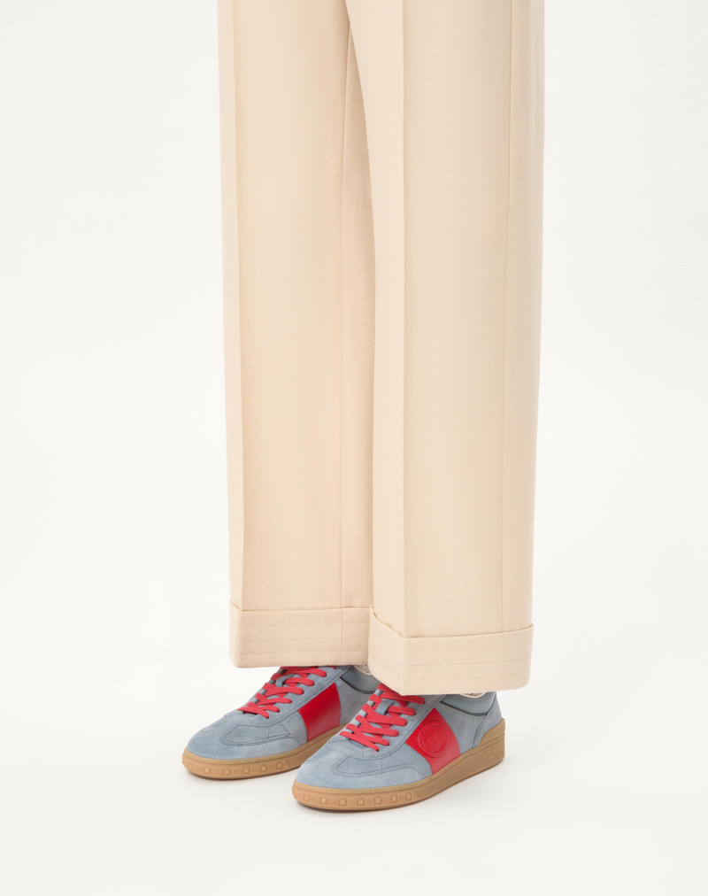Valentino UPVILLAGE LOW TOP SNEAKER IN SPLIT LEATHER AND CALFSKIN NAPPA LEATHER outlook