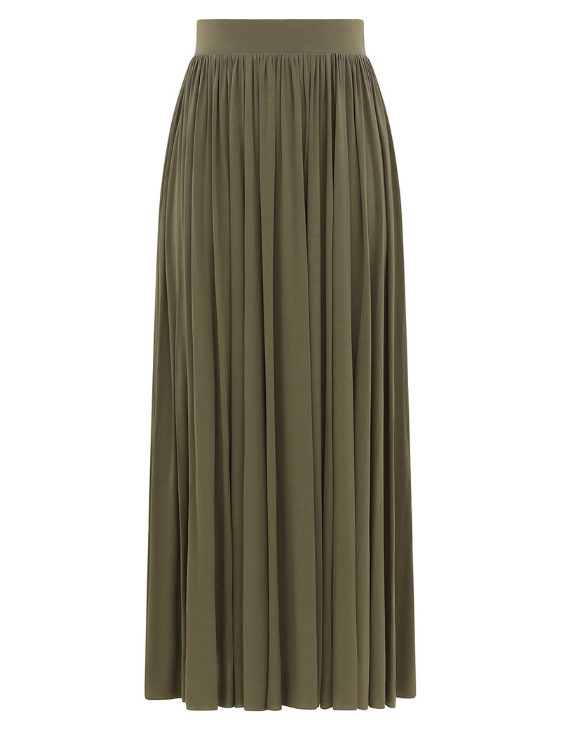 GATHERED MIDI SKIRT 1