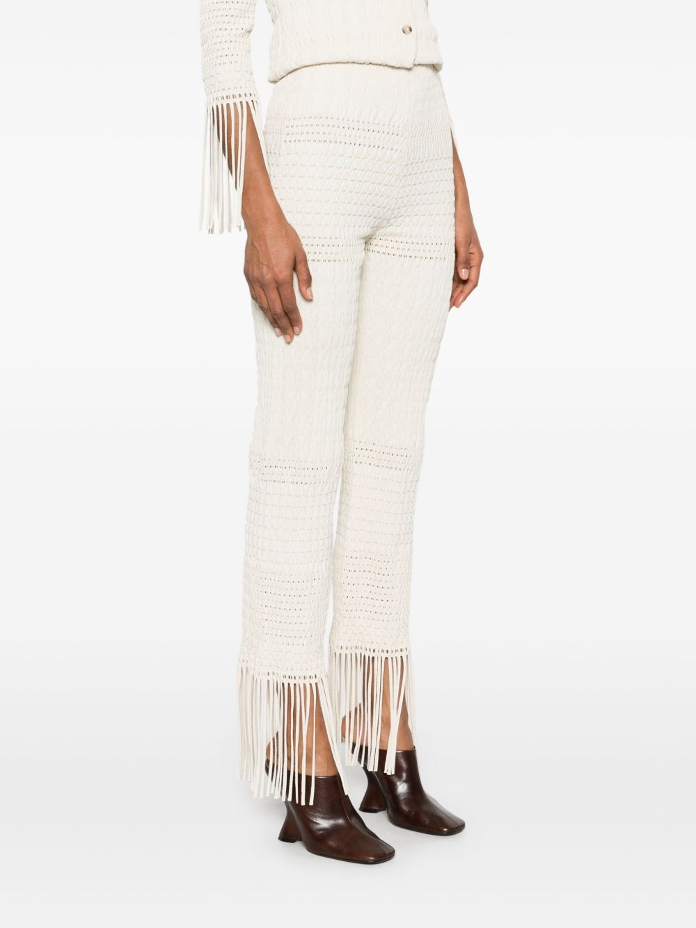 textured trousers - 3