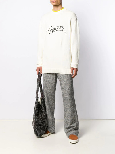 Loewe embroidered logo jumper outlook